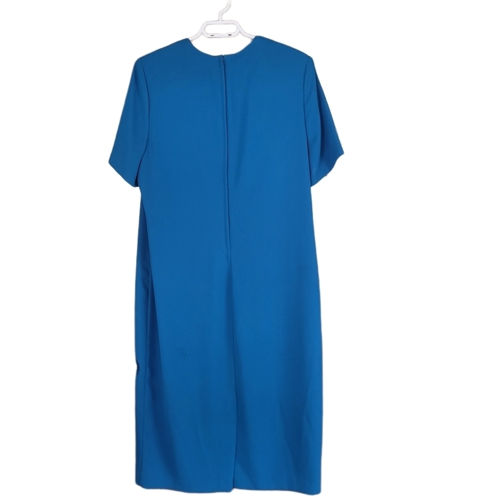 D'Allaird 2 Piece Blue Short Sleeve Dress and Blazer Set Size 12 - Picture 5 of 7